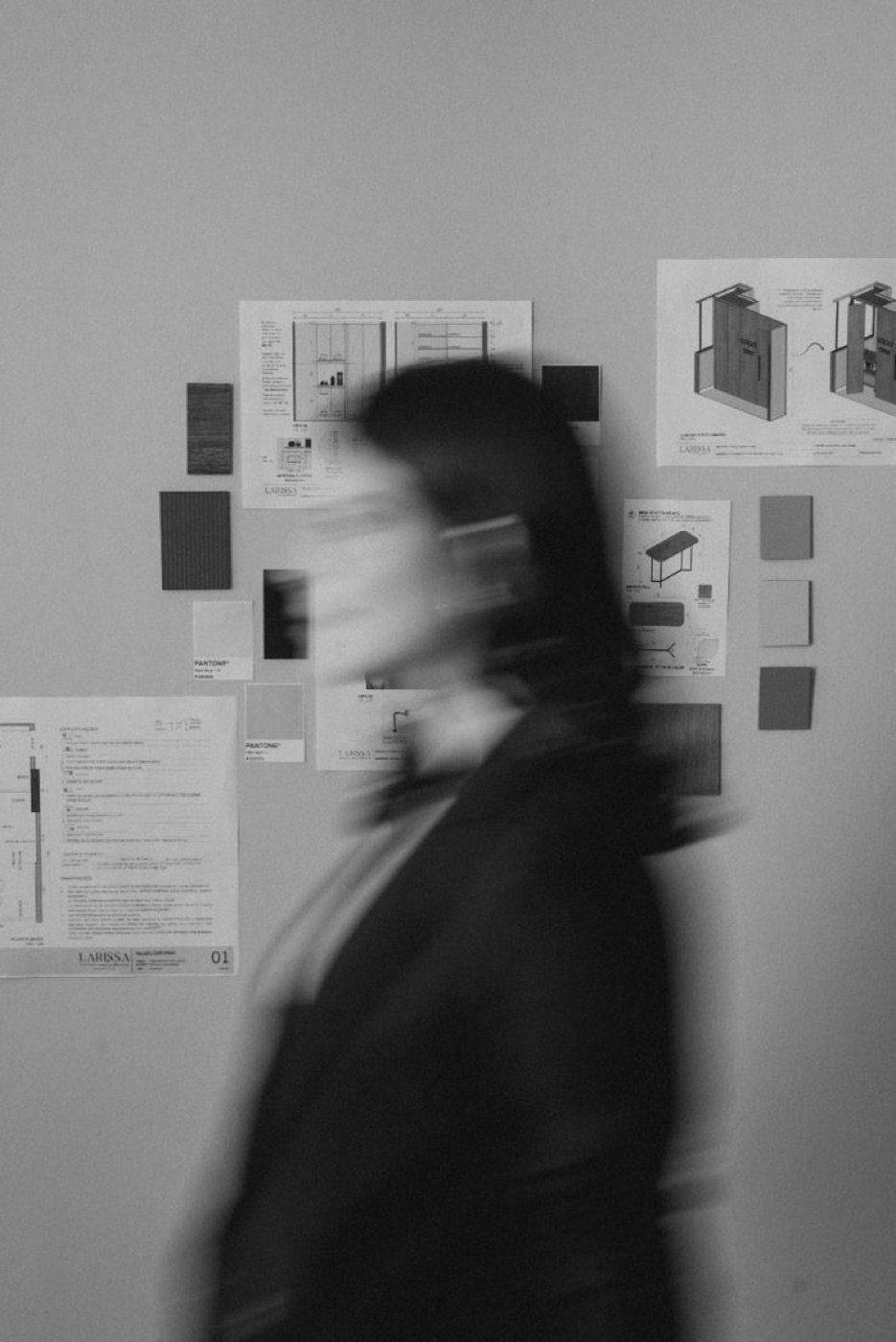 Moodboard wall in motion